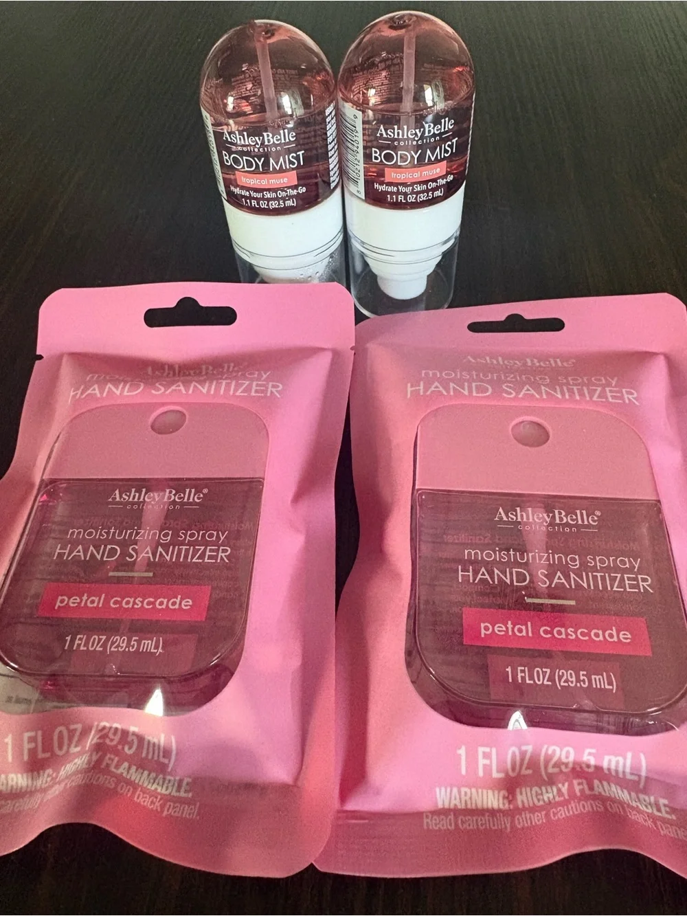 Petal Cascade Moisturizing Hand Sanitizer & Body Mist - Pink